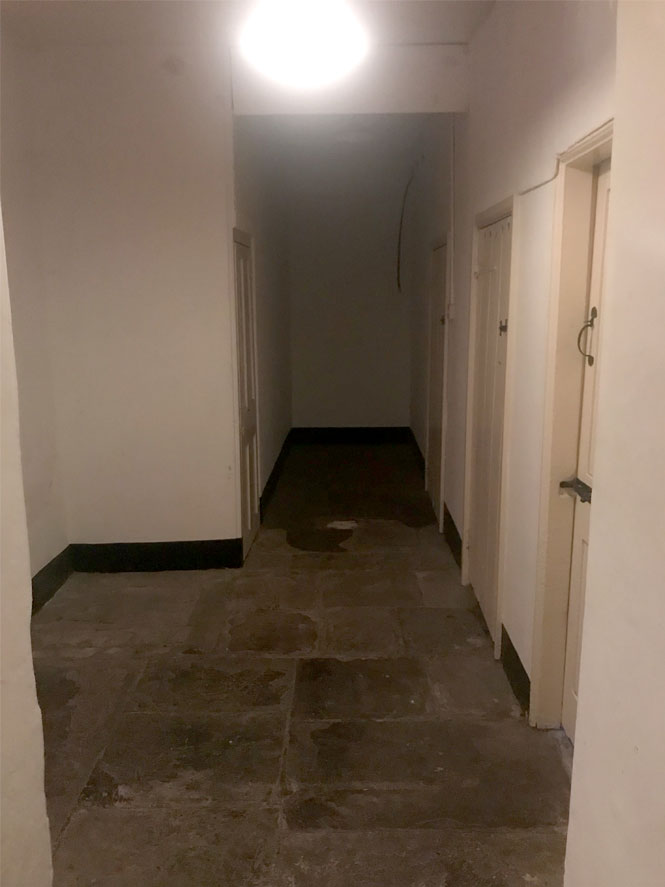 Basement corridor