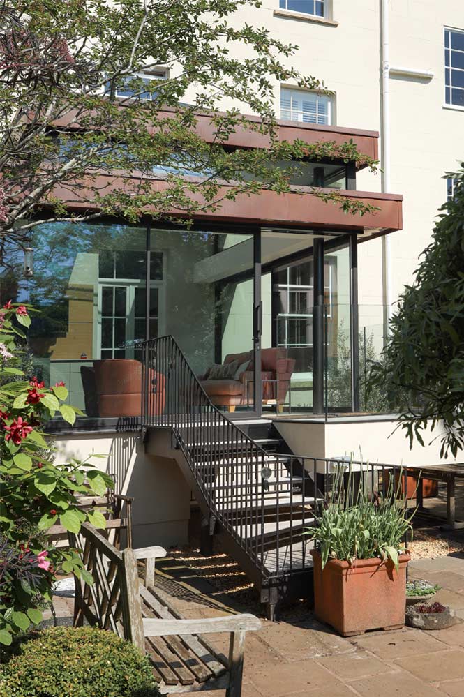 Modern glazed extension on victorian villa joseph king interiors bristol 3